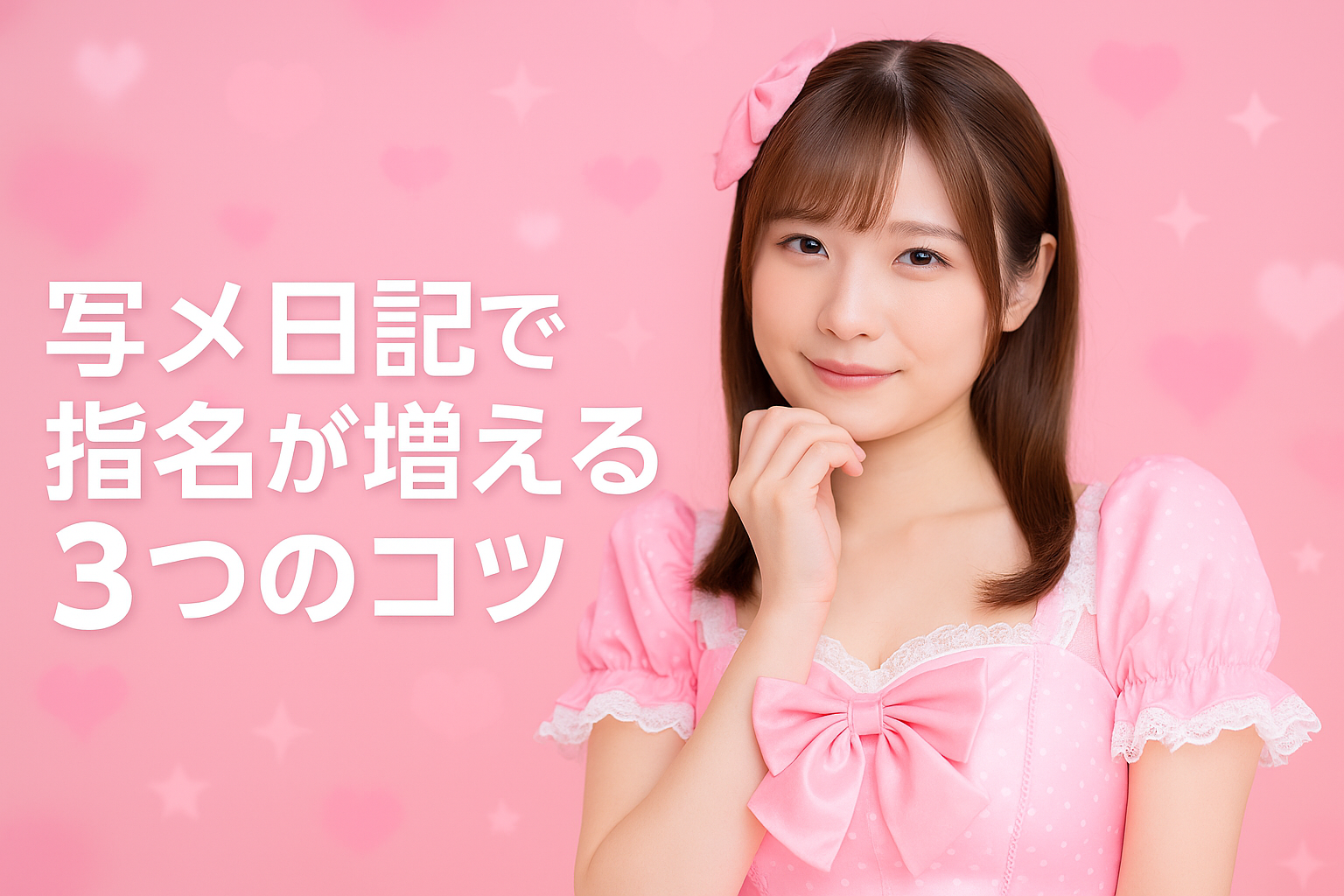 写メ日記で指名が増える3つのコツ