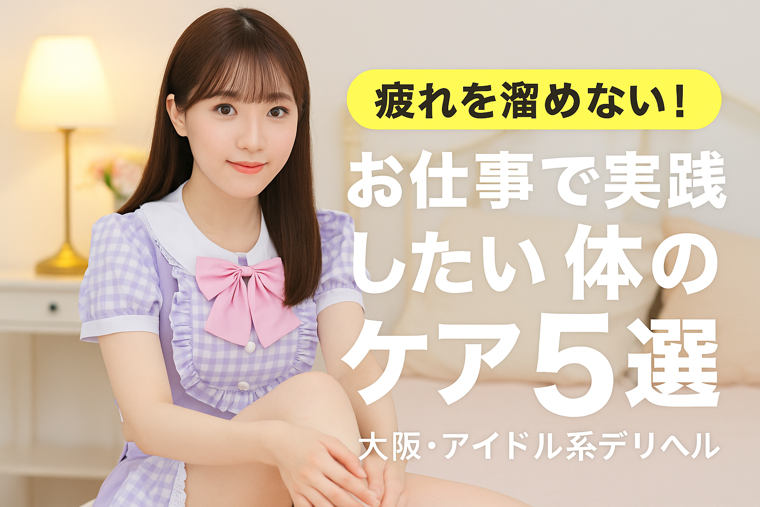 疲れを溜めない！デリヘルのお仕事で実践したい体のケア5選｜大阪・アイドル系デリヘル